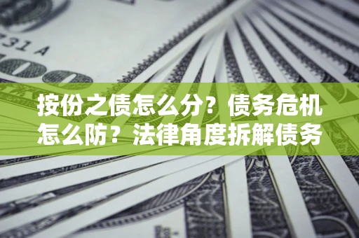 济南按份之债怎么分？债务危机怎么防？法律角度拆解债务分配与风险自保指南