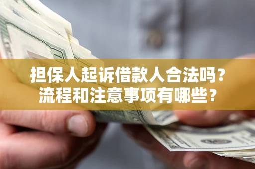 济南担保人起诉借款人合法吗？流程和注意事项有哪些？