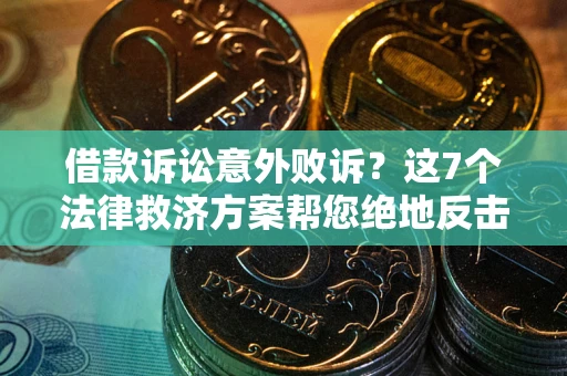 济南借款诉讼意外败诉？这7个法律救济方案帮您绝地反击！