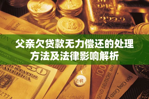 济南父亲欠贷款无力偿还的处理方法及法律影响解析
