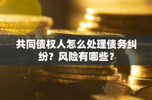 济南共同债权人怎么处理债务纠纷？风险有哪些？