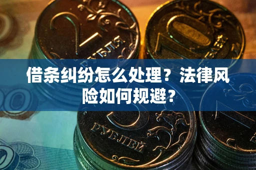 济南借条纠纷怎么处理？法律风险如何规避？