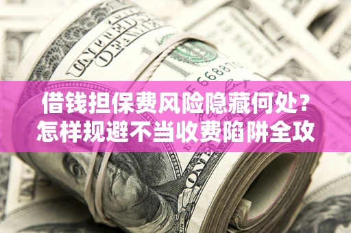 济南借钱担保费风险隐藏何处？怎样规避不当收费陷阱全攻略！