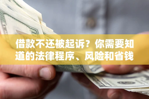 济南借款不还被起诉？你需要知道的法律程序、风险和省钱技巧